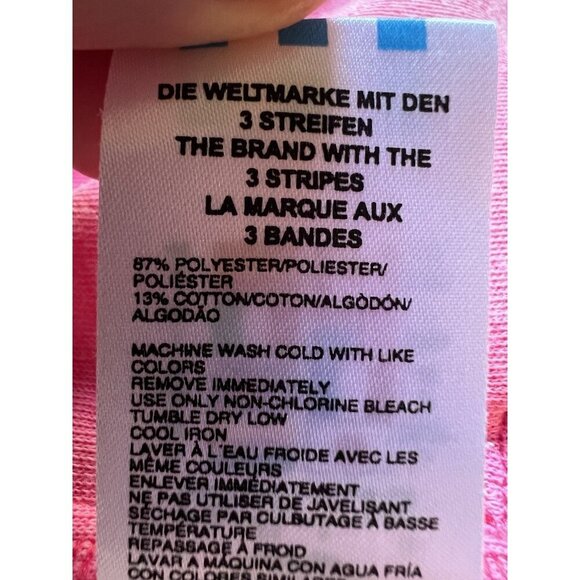 Adidas Y2K orange pink retro athleisure track jacket sz L streetwear 3 stripes - Picture 7 of 11